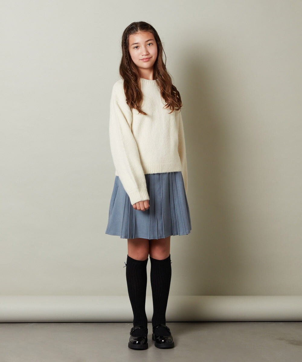 KJHLS61029 a.v.v KIDS(アー・ヴェ・ヴェ) [100-130]プリーツスカート ブラック