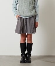KJHLS61029 a.v.v KIDS(アー・ヴェ・ヴェ) [100-130]プリーツスカート ブラック