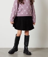 KJHLS61029 a.v.v KIDS(アー・ヴェ・ヴェ) [100-130]プリーツスカート ブラック