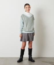 KJHLS61029 a.v.v KIDS(アー・ヴェ・ヴェ) [100-130]プリーツスカート ブラック