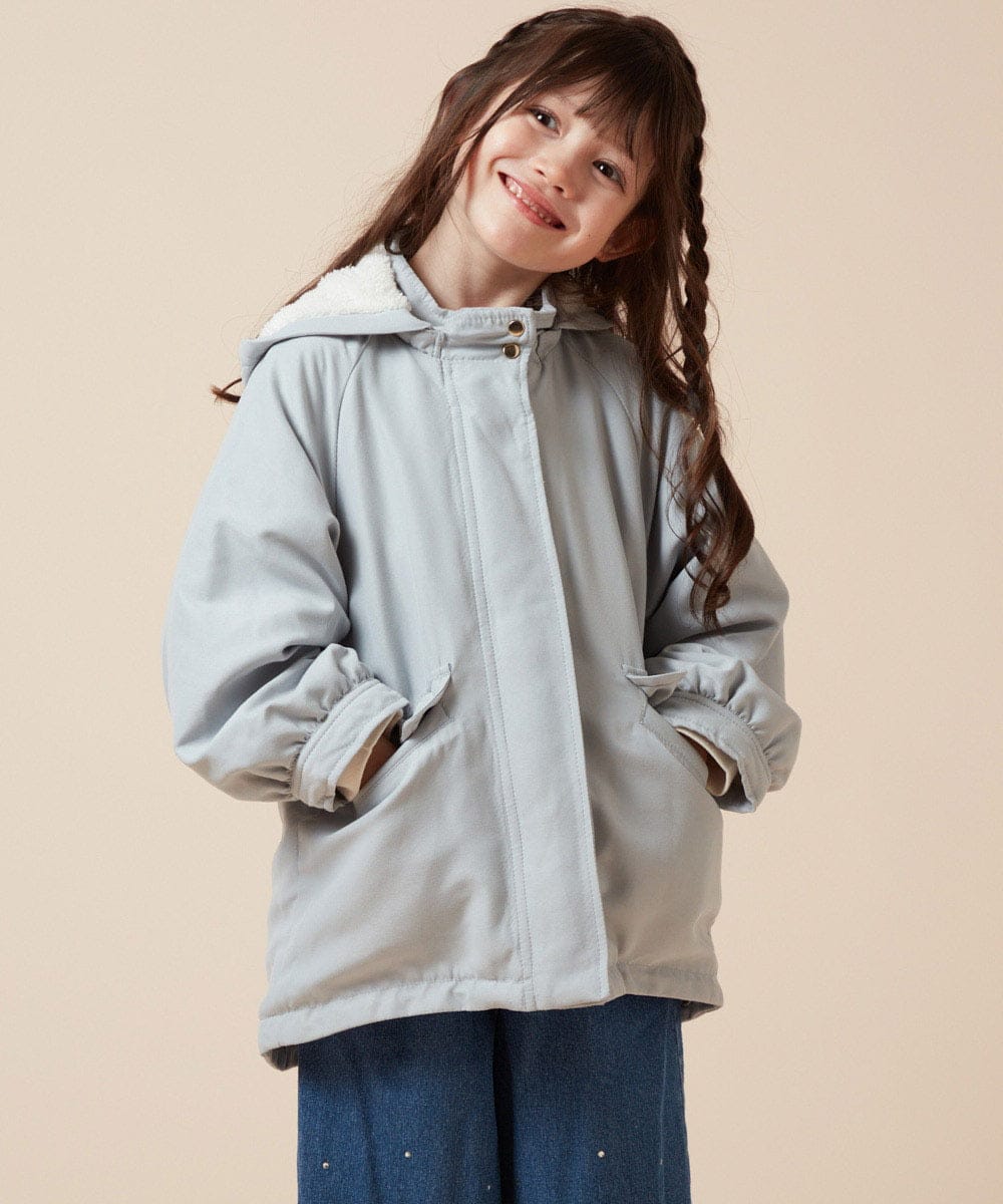 KJJAB01064 a.v.v KIDS(アー・ヴェ・ヴェ) [140-150]裏ボアマウンテンパーカー ブラック