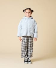 KJJAD02069 a.v.v KIDS(アー・ヴェ・ヴェ) [100-160]【フード取り外し可能/お家で洗える】中綿ショートブルゾン ピンク