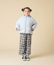 KJJAD02069 a.v.v KIDS(アー・ヴェ・ヴェ) [100-160]【フード取り外し可能/お家で洗える】中綿ショートブルゾン ピンク
