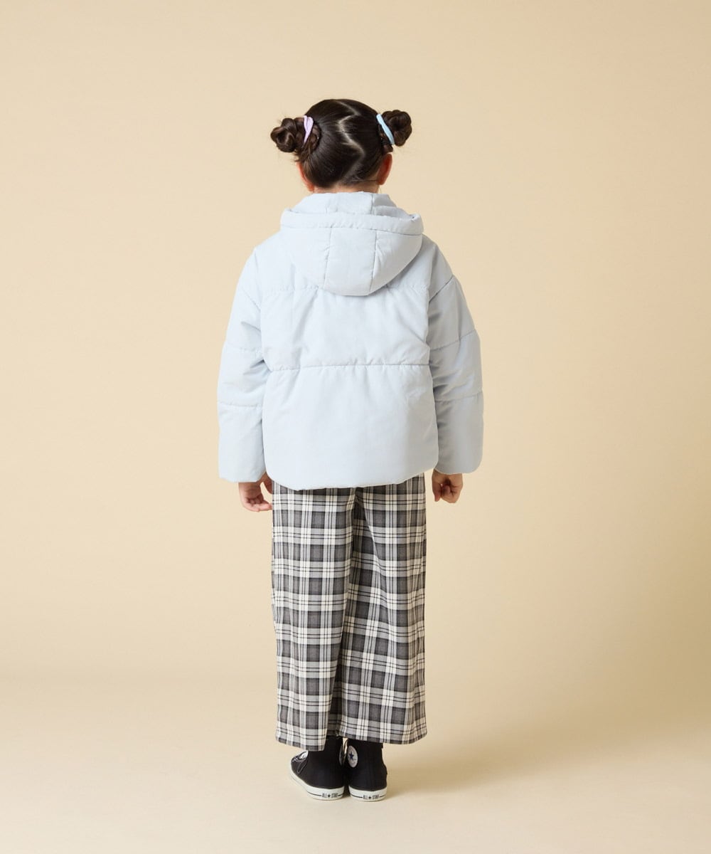 KJJAD02069 a.v.v KIDS(アー・ヴェ・ヴェ) [100-160]【フード取り外し可能/お家で洗える】中綿ショートブルゾン ピンク