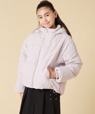 KJJAD02069 a.v.v KIDS(アー・ヴェ・ヴェ) [100-160]【フード取り外し可能/お家で洗える】中綿ショートブルゾン ピンク