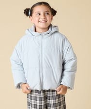 KJJAD02069 a.v.v KIDS(アー・ヴェ・ヴェ) [100-160]【フード取り外し可能/お家で洗える】中綿ショートブルゾン ライトブルー