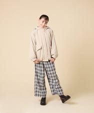 KJJAD04069 a.v.v KIDS(アー・ヴェ・ヴェ) [120-160]【フード取り外し可能/お家で洗える】裏ボアマウンテンパーカー ライトブルー