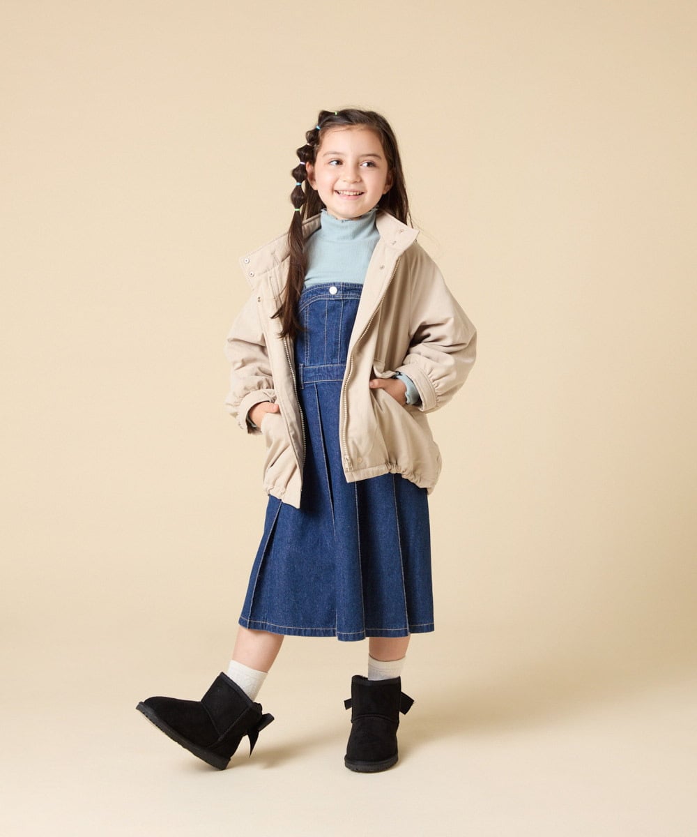 KJJAD04069 a.v.v KIDS(アー・ヴェ・ヴェ) [120-160]【フード取り外し可能/お家で洗える】裏ボアマウンテンパーカー ライトブルー