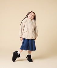 KJJAD04069 a.v.v KIDS(アー・ヴェ・ヴェ) [120-160]【フード取り外し可能/お家で洗える】裏ボアマウンテンパーカー ライトブルー