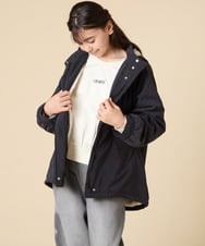 KJJAD04069 a.v.v KIDS(アー・ヴェ・ヴェ) [120-160]【フード取り外し可能/お家で洗える】裏ボアマウンテンパーカー ライトブルー