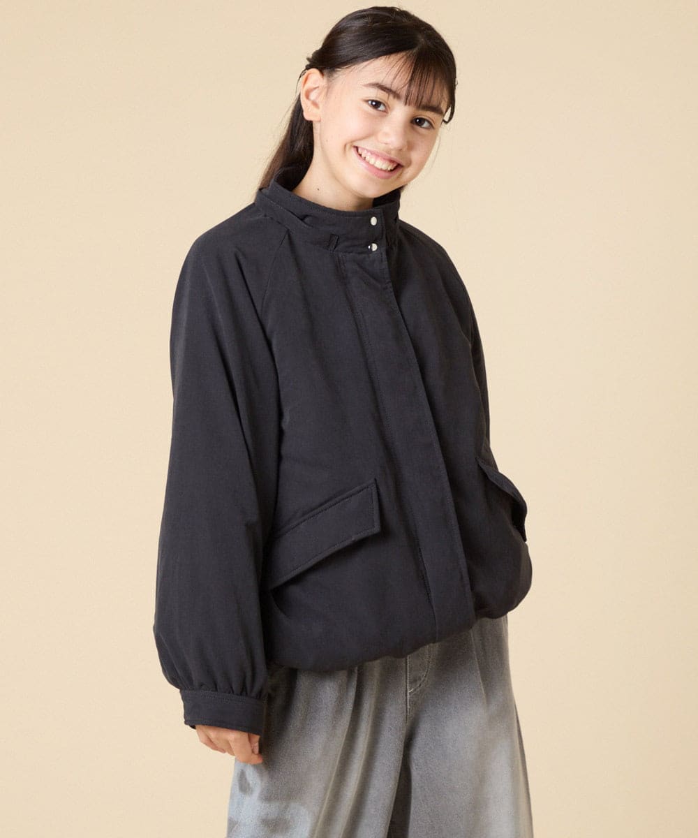 KJJAD04069 a.v.v KIDS(アー・ヴェ・ヴェ) [120-160]【フード取り外し可能/お家で洗える】裏ボアマウンテンパーカー ライトブルー