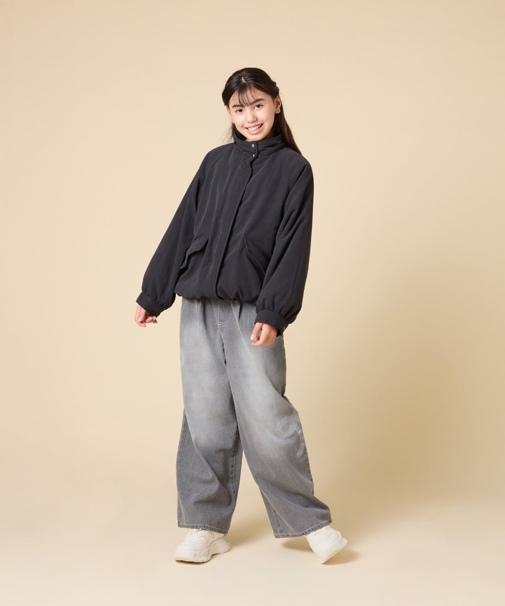 KJJAD04069 a.v.v KIDS(アー・ヴェ・ヴェ) [120-160]【フード取り外し可能/お家で洗える】裏ボアマウンテンパーカー ライトブルー