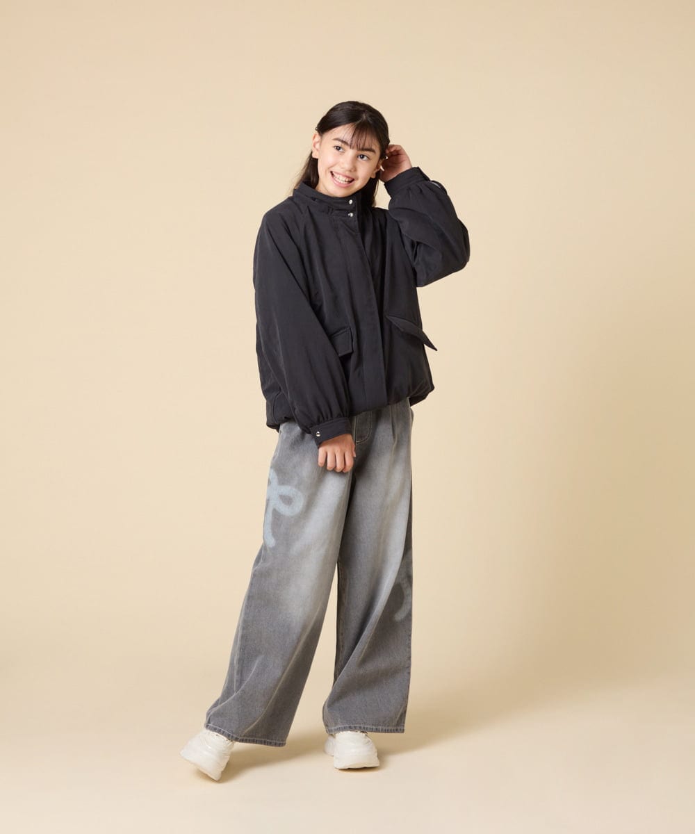 KJJAD04069 a.v.v KIDS(アー・ヴェ・ヴェ) [120-160]【フード取り外し可能/お家で洗える】裏ボアマウンテンパーカー ライトブルー