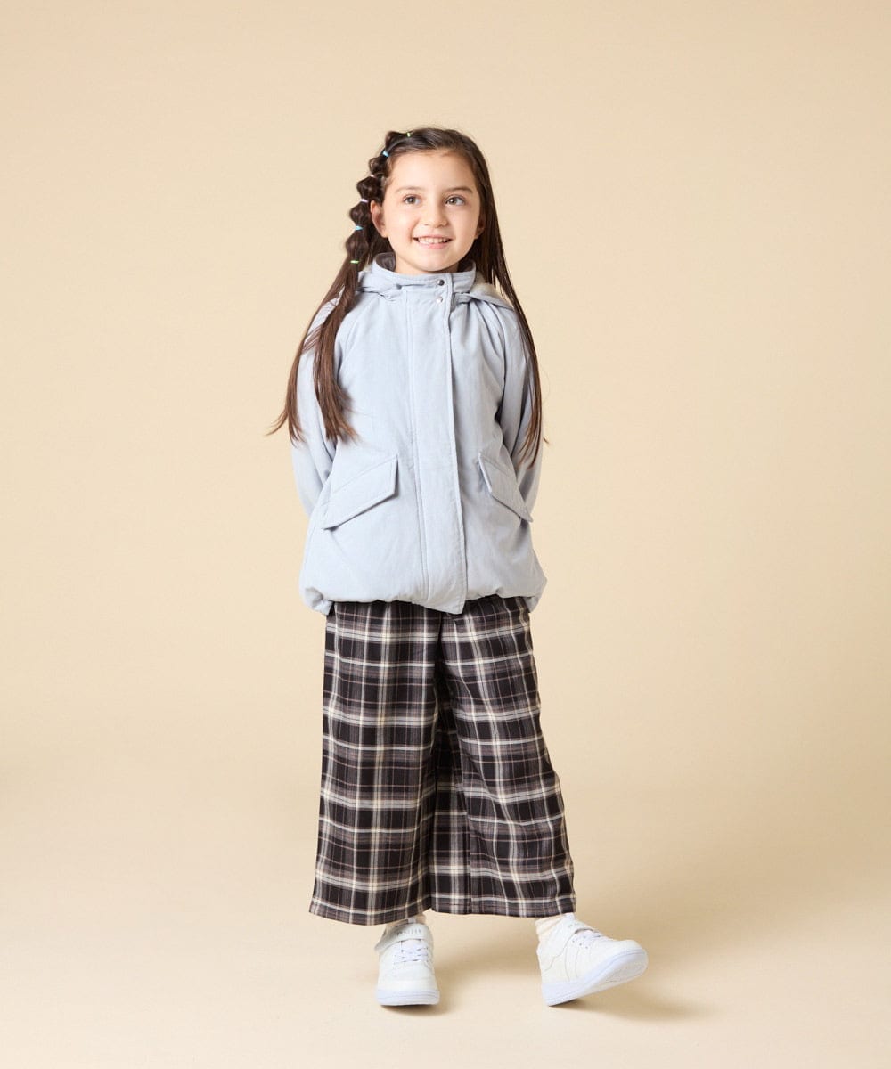 KJJAD04069 a.v.v KIDS(アー・ヴェ・ヴェ) [120-160]【フード取り外し可能/お家で洗える】裏ボアマウンテンパーカー ライトブルー