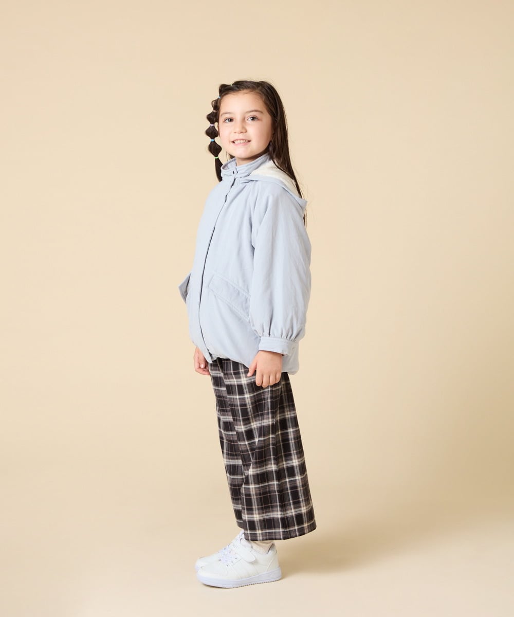 KJJAD04069 a.v.v KIDS(アー・ヴェ・ヴェ) [120-160]【フード取り外し可能/お家で洗える】裏ボアマウンテンパーカー ライトブルー