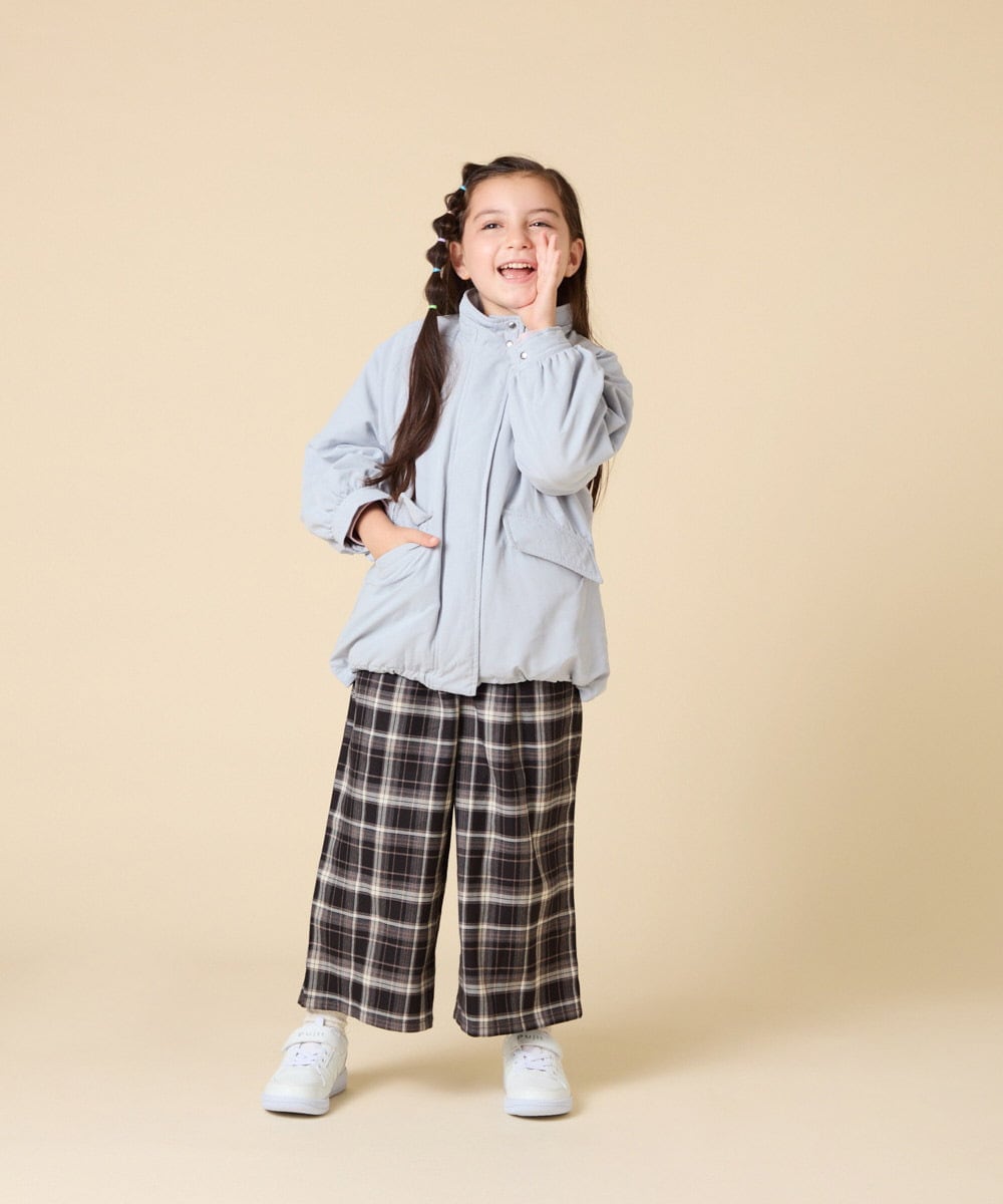 KJJAD04069 a.v.v KIDS(アー・ヴェ・ヴェ) [120-160]【フード取り外し可能/お家で洗える】裏ボアマウンテンパーカー ライトブルー
