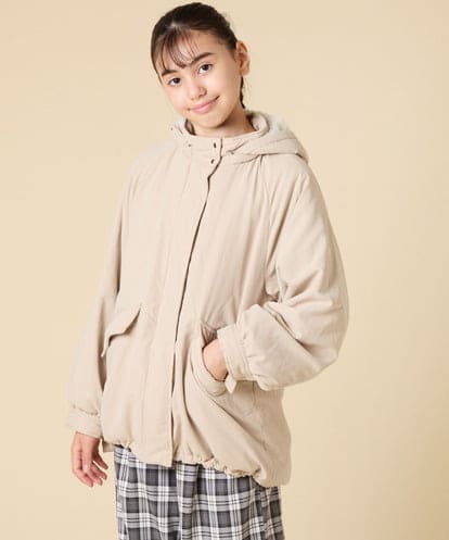 KJJAD04069 a.v.v KIDS [120-160]【フード取り外し可能/お家で洗える】裏ボアマウンテンパーカー