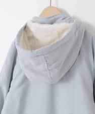 KJJAD04069 a.v.v KIDS(アー・ヴェ・ヴェ) [120-160]【フード取り外し可能/お家で洗える】裏ボアマウンテンパーカー ライトブルー