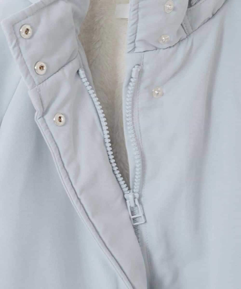 KJJAD04069 a.v.v KIDS(アー・ヴェ・ヴェ) [120-160]【フード取り外し可能/お家で洗える】裏ボアマウンテンパーカー ライトブルー