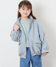 KJJAG45069 a.v.v KIDS(アー・ヴェ・ヴェ) [120-160]【手洗い可/フード取り外し可】裏ボアブルゾン ライトブルー
