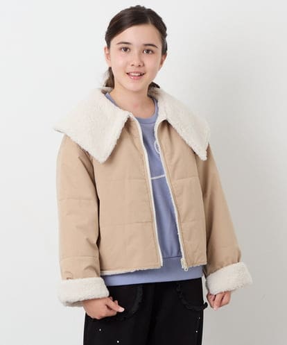 KJJAG46079 a.v.v KIDS [130-160]【洗える】リバーシブルジャケット