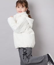 KJJAG47069 a.v.v KIDS(アー・ヴェ・ヴェ) [120-160]【洗える/フード取り外し可】中綿ミドルジャケット ホワイト