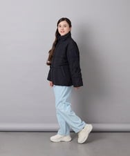 KJJAG47069 a.v.v KIDS(アー・ヴェ・ヴェ) [120-160]【洗える/フード取り外し可】中綿ミドルジャケット ブラック