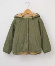 KJJAL01074 a.v.v KIDS(アー・ヴェ・ヴェ) [160]【洗える】リバーシブルボアジャケット[WEB限定サイズ] アイボリー