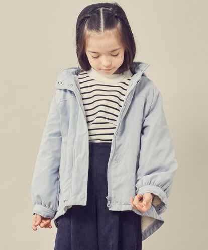 KJJAS01054 a.v.v KIDS [100-130]【2WAY】裏ボアショートコート