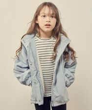 KJJAS01054 a.v.v KIDS(アー・ヴェ・ヴェ) [100-130]【2WAY】裏ボアショートコート ライトブルー
