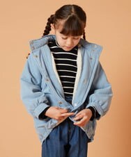 KJJAW01064 a.v.v KIDS(アー・ヴェ・ヴェ) [140-150]【3WAY】裏ボアマウンテンパーカー ベージュ