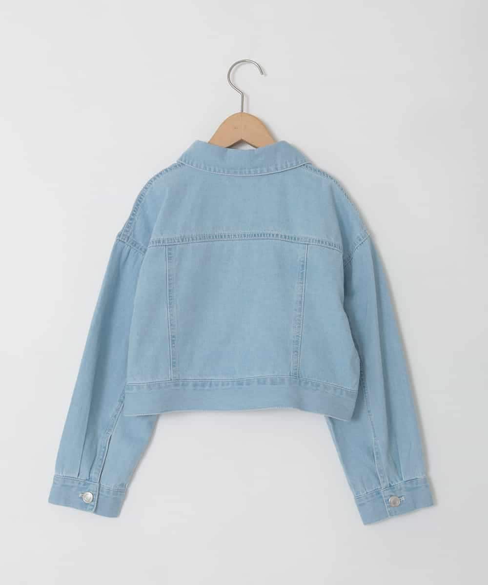 KJJED35064 a.v.v KIDS(アー・ヴェ・ヴェ) [120-160]レースGジャン ライトブルー