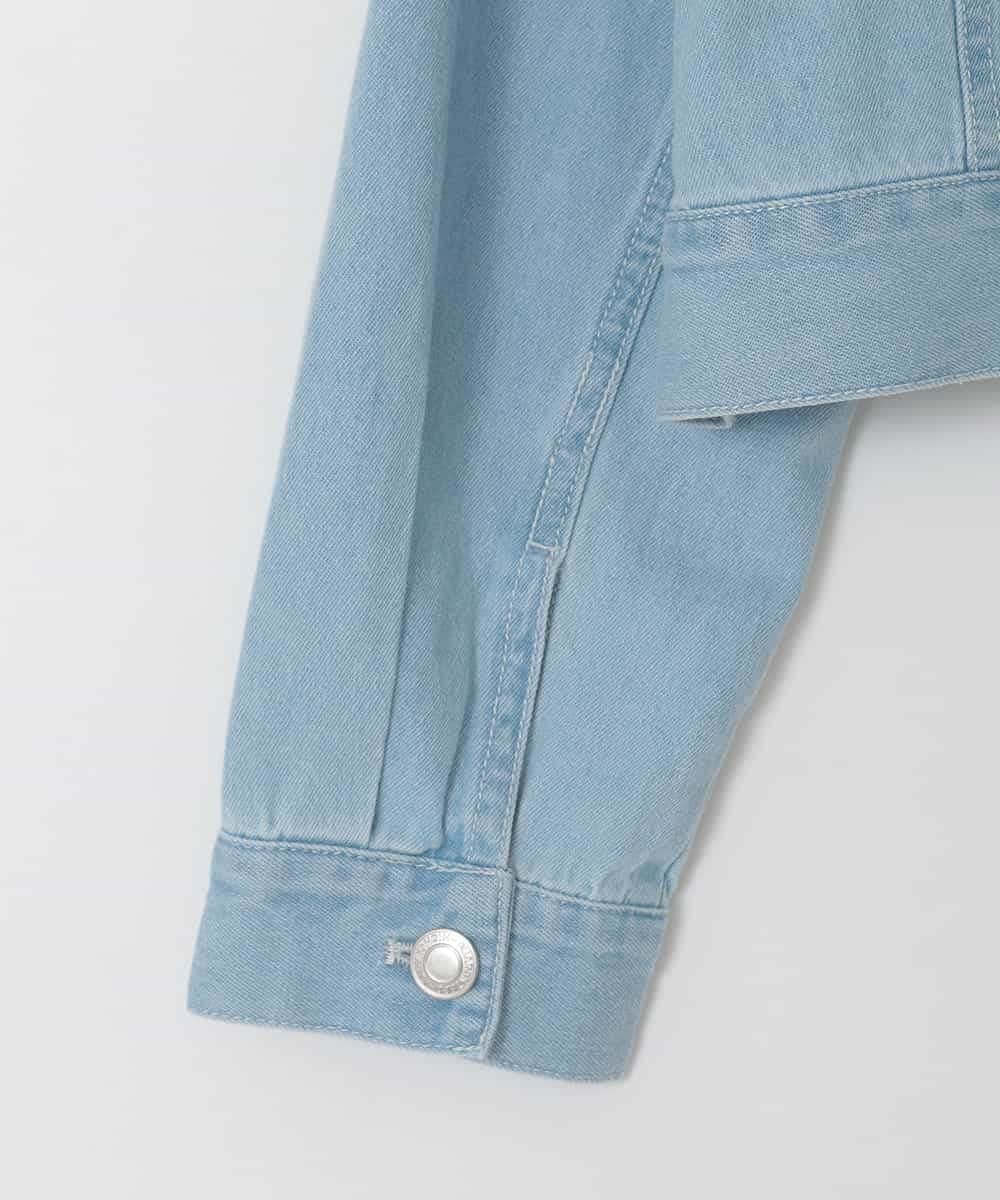 KJJED35064 a.v.v KIDS(アー・ヴェ・ヴェ) [120-160]レースGジャン ライトブルー