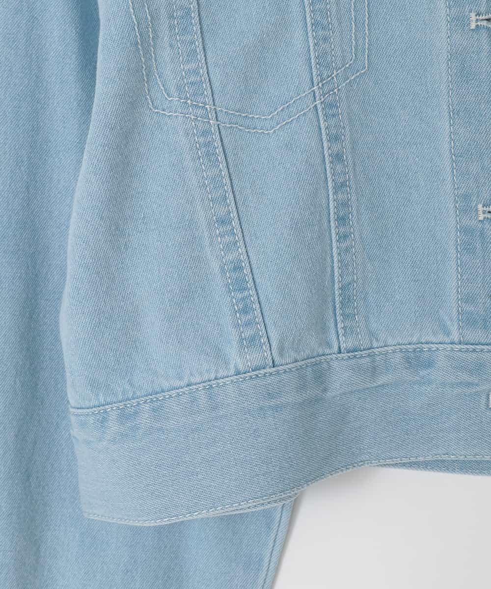 KJJED35064 a.v.v KIDS(アー・ヴェ・ヴェ) [120-160]レースGジャン ライトブルー