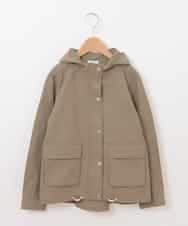 KJJEG01049 a.v.v KIDS(アー・ヴェ・ヴェ) [100-130]グログランマウンテンパーカー[WEB限定サイズ] カーキ