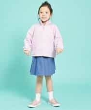 KJJEK01039 a.v.v KIDS(アー・ヴェ・ヴェ) [140-150]【洗える】ドットプリントウィンドブレーカー ベージュ