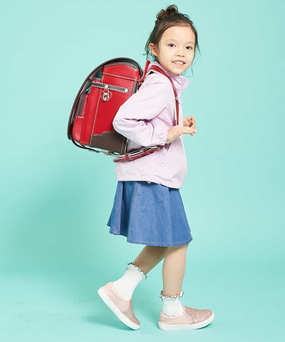 KJJEK01039 a.v.v KIDS(アー・ヴェ・ヴェ) [140-150]【洗える】ドットプリントウィンドブレーカー ベージュ
