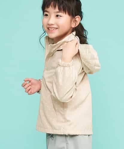 KJJEK01039 a.v.v KIDS [140-150]【洗える】ドットプリントウィンドブレーカー