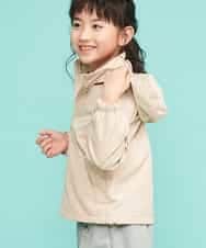 KJJEK01039 a.v.v KIDS(アー・ヴェ・ヴェ) [140-150]【洗える】ドットプリントウィンドブレーカー ベージュ