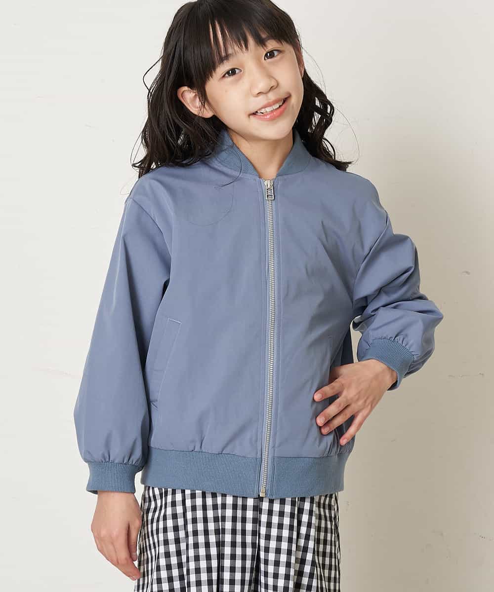 KJJEP30039 a.v.v KIDS(アー・ヴェ・ヴェ) [100-130]【洗濯機で洗える】バックフリルブルゾン ブルー