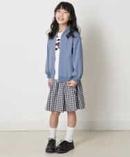 KJJEP30039 a.v.v KIDS(アー・ヴェ・ヴェ) [100-130]【洗濯機で洗える】バックフリルブルゾン ブルー