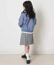 KJJEP30039 a.v.v KIDS(アー・ヴェ・ヴェ) [100-130]【洗濯機で洗える】バックフリルブルゾン ブルー
