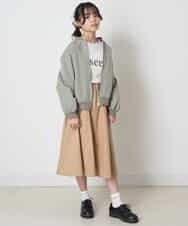KJJEP30039 a.v.v KIDS(アー・ヴェ・ヴェ) [100-130]【洗濯機で洗える】バックフリルブルゾン ブルー