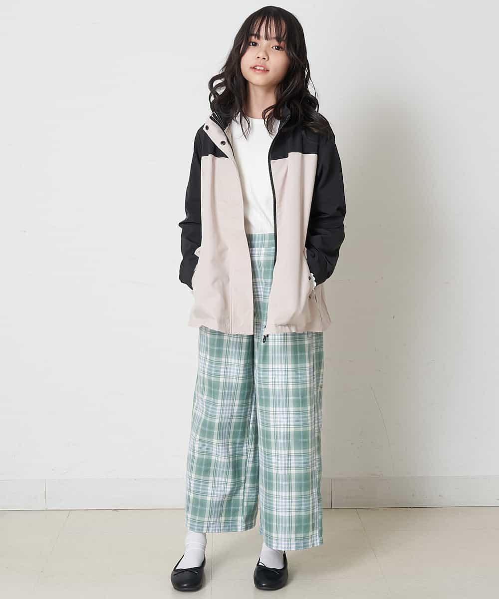 KJJEP31049 a.v.v KIDS(アー・ヴェ・ヴェ) [100-130]【洗濯機で洗える】バックプリーツマウンテンパーカー グリーン