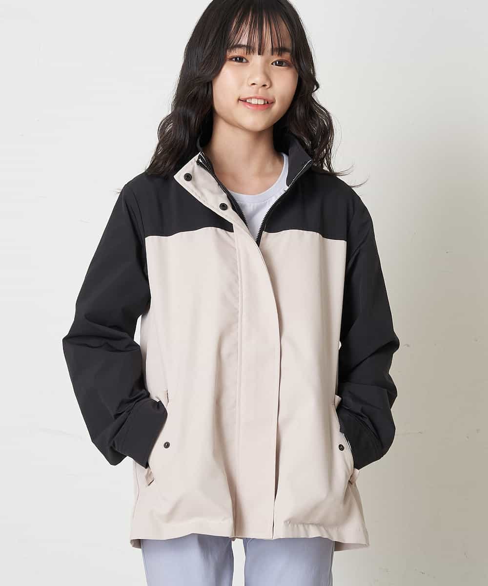 KJJEP31049 a.v.v KIDS(アー・ヴェ・ヴェ) [100-130]【洗濯機で洗える】バックプリーツマウンテンパーカー グリーン