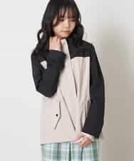 KJJEP31049 a.v.v KIDS(アー・ヴェ・ヴェ) [100-130]【洗濯機で洗える】バックプリーツマウンテンパーカー ベージュ