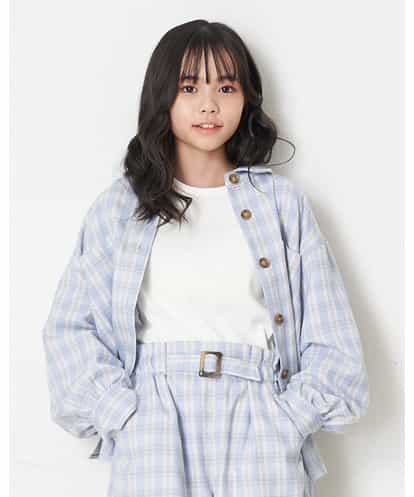KJJEP33034 a.v.v KIDS [130]【セットアップ対応】チェック柄バックリボンCPOジャケット