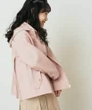 KJJEQ31054 a.v.v KIDS(アー・ヴェ・ヴェ) [140-150]【洗濯機で洗える】バックプリーツマウンテンパーカー ピンク