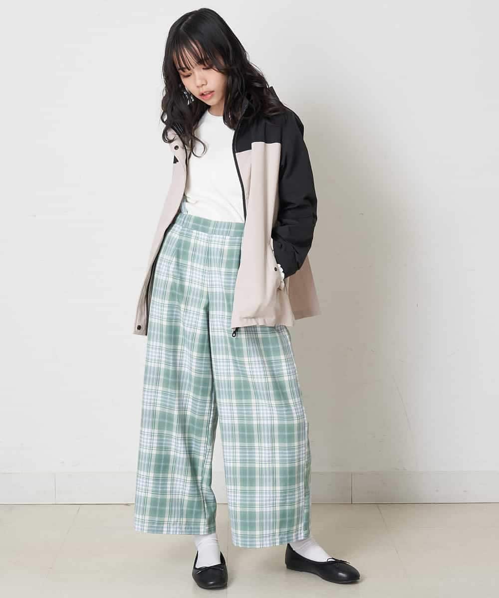 KJJEQ31054 a.v.v KIDS(アー・ヴェ・ヴェ) [140-150]【洗濯機で洗える】バックプリーツマウンテンパーカー ベージュ