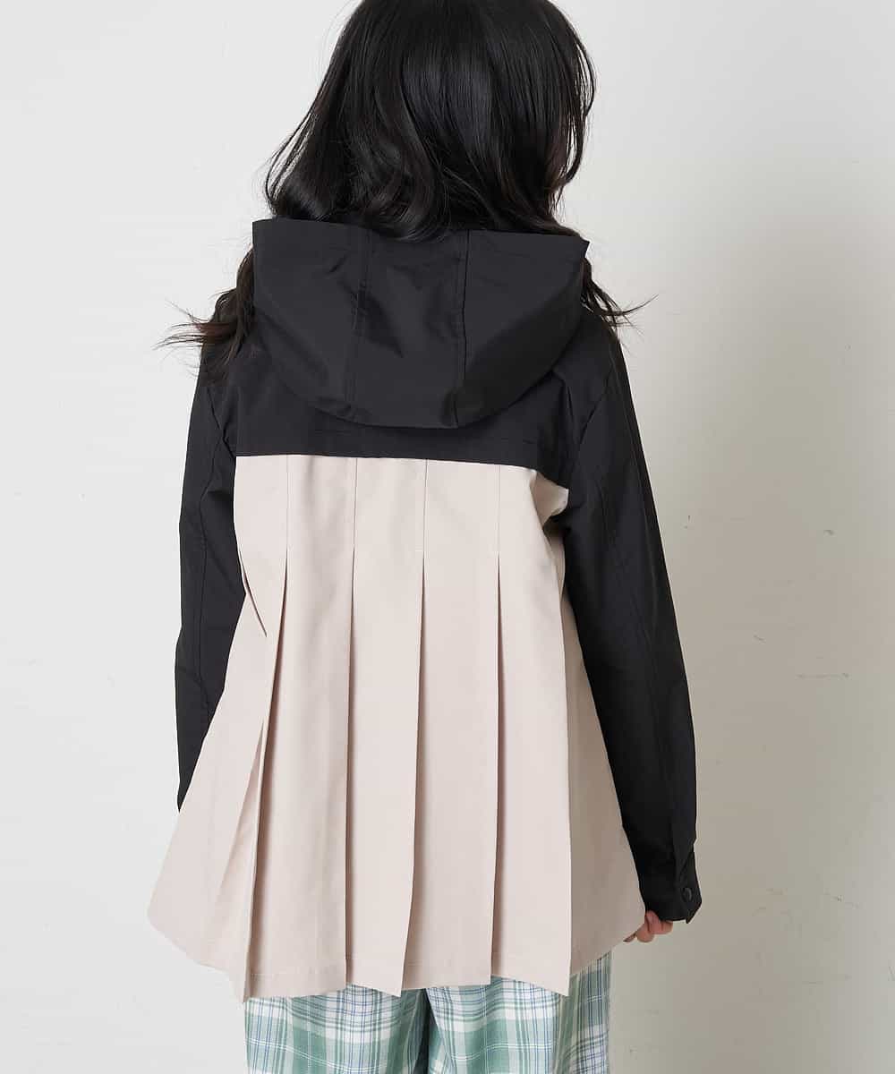 KJJEQ31054 a.v.v KIDS(アー・ヴェ・ヴェ) [140-150]【洗濯機で洗える】バックプリーツマウンテンパーカー ベージュ